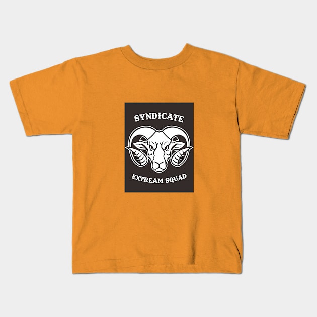 syndicate extream sheep squad Kids T-Shirt by xsamgraph